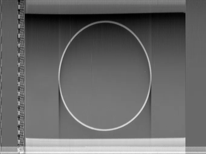 Decoded Voyager Golden Record calibration circle